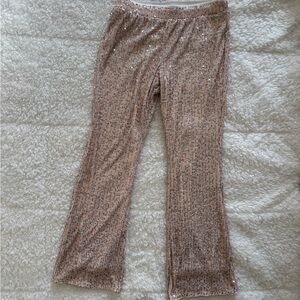 Cat & Jack girls gold sequin pants